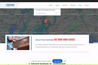 design handyman junk removal cleaning painting pressure washing service website