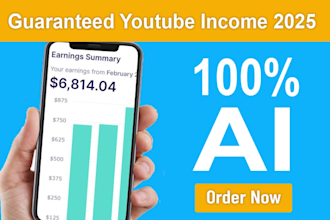 provide you my faceless youtube guaranteed passive income method