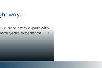 do the data entry task for your company