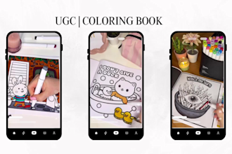 film coloring ugc videos coloring your book for promotion