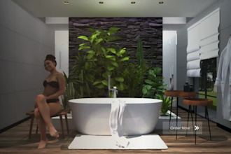 create a 3d interior visualization and staging for your new home