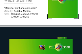 design static or animated web banner ads