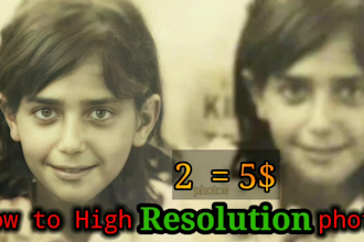improve images quality , restore, enhance, increase photos