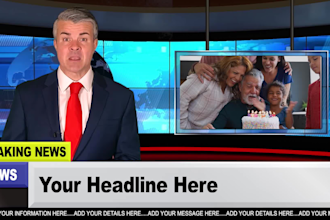 create a breaking news video