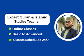 be your quran teacher and islamic studies tutor