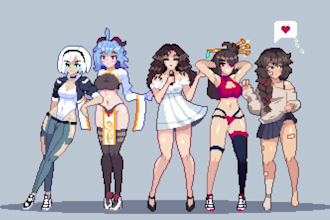 do nsfw pixel art character animation pixel character design pixel tileset