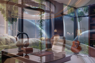 make cozy rain ambient meditation video with natural sound