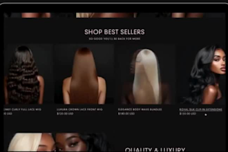 design hair extension shopify store, hair extension store hair extension