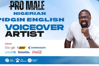 record your nigerian pidgin english voiceover