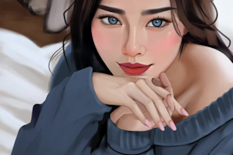 draw characters  anything with a semi realism style
