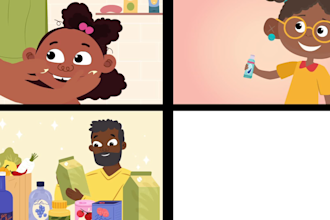illustrate complete children book with front cover included