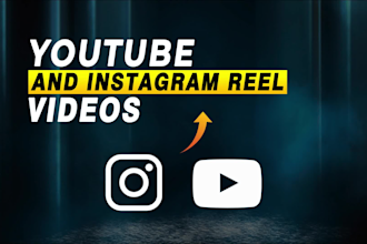 do professional video editing for youtube and instagram reels