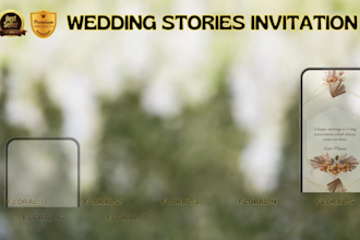 create elegant wedding invitation video