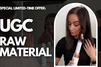 create ugc raw material for social media ads