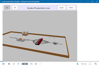build 2d and 3d anylogic simulation models