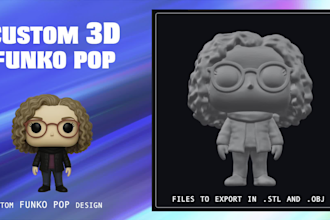 create a custom 3d funko pop with stl and obj files