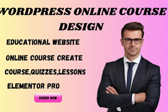 create a professional wordpress lms website for your courses
