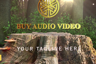 design modern green, natural, eco friendly, organic logo intro