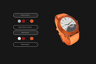 configure and customize watch on shopify kickflip and zakeke, wordpress