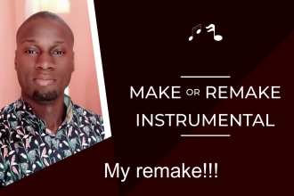 make or remake instrumental of any song