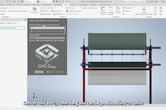 design industrial machine, cotton candy machine with autodesk inventor