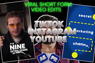 edit viral short form videos with pro motion graphics