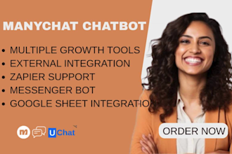 setup ai chatbot for instagram, website, facebook, other platforms with manychat