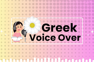 record both greek and english female voice over