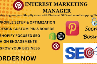 grow your shopify business with pinterest SEO and scroll stopping pins