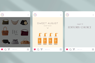 design animated instagram video post for your business,blog