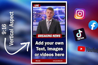 create ugc style vertical breaking news spokesperson video