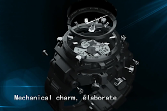 create a realistic 3d wristwatch animation 3d product animation 3d modelling