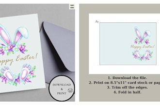 design cute and fun easter greeting cards