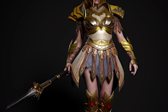 model and sculpt 3d character, 3d game character, unreal engine in ue5, zbrush