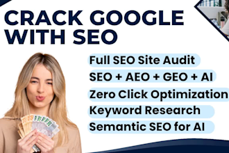 do monthly on page and off page SEO with aeo geo website content optimization