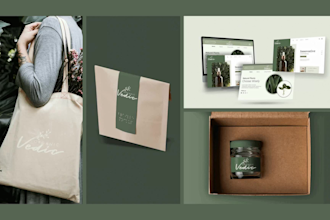design logo, branding, packaging and social media kit