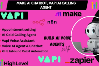 n8n ghl zapier make com vapi chatbot system, vapi ai cold calling agent