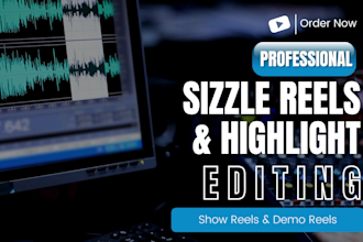 be your  sizzle reels, trailer reels, and highlight video editing expert