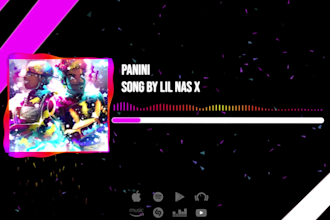 create a stunning audio spectrum and music visualizer