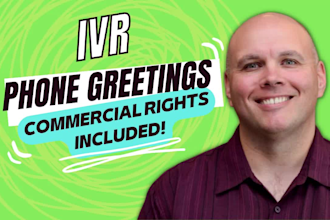 record your phone greeting, voicemail, IVR