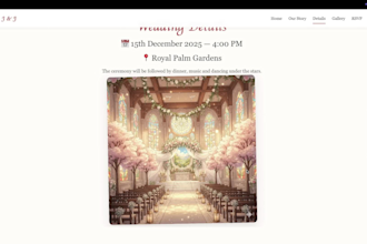 create an online invitation webpage for your event with free hosting