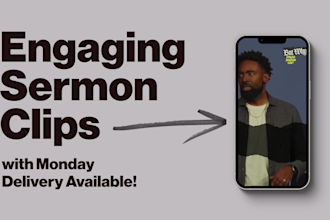 edit engaging sermon clips for instagram and youtube shorts