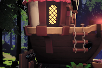 design 3d game environment landscape design in blender and unreal engine