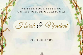create modern and indian wedding invites