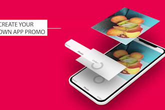 create a trendy mobile application promotion video