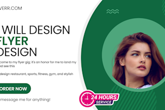 design eye catching restaurant,sports, fitness,gym stylish business flyer design