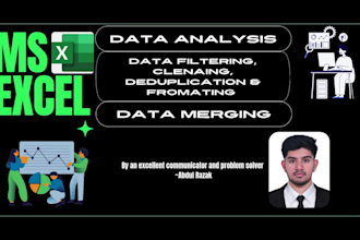 clean, dedupe, sort and format your excel data