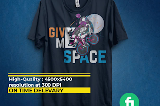 do bulk tshirt design with illustration for your business