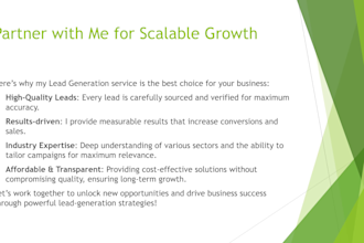 provide b2b lead generation and email scraping for any industry