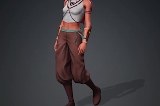 model characters and assets for games